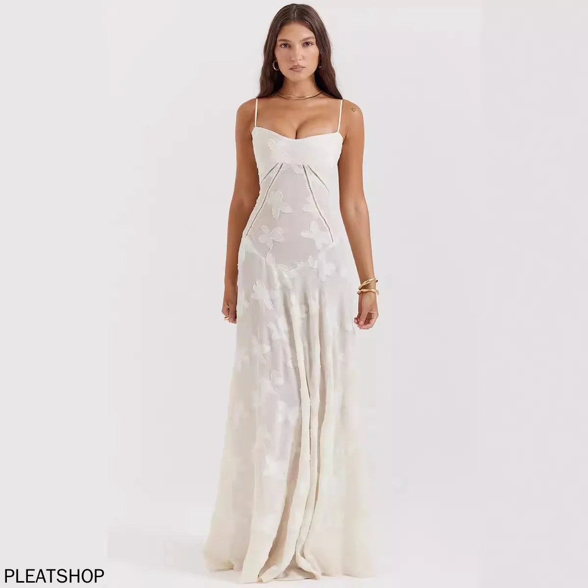 Women's Embroidered Long Dress