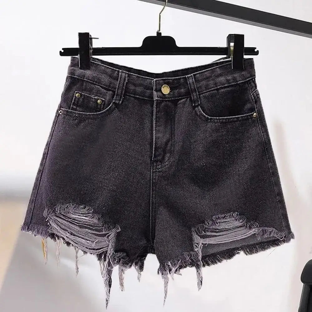 Women's High Waist Denim Shorts