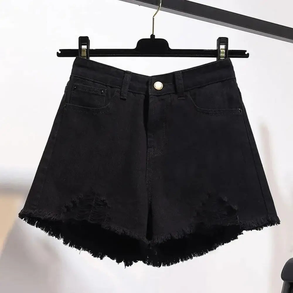 Women's High Waist Denim Shorts