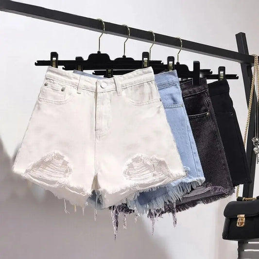 Women's High Waist Denim Shorts