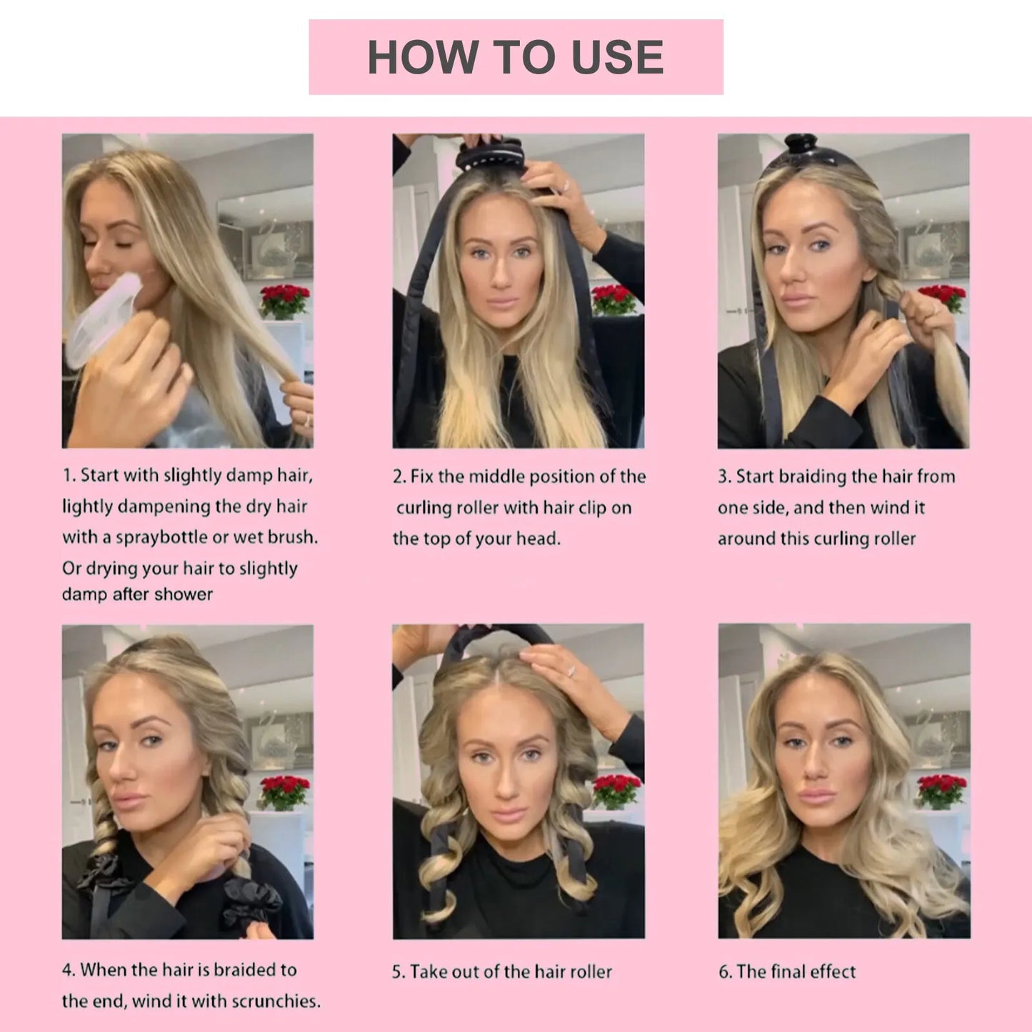 Heatless Hair Curling Set