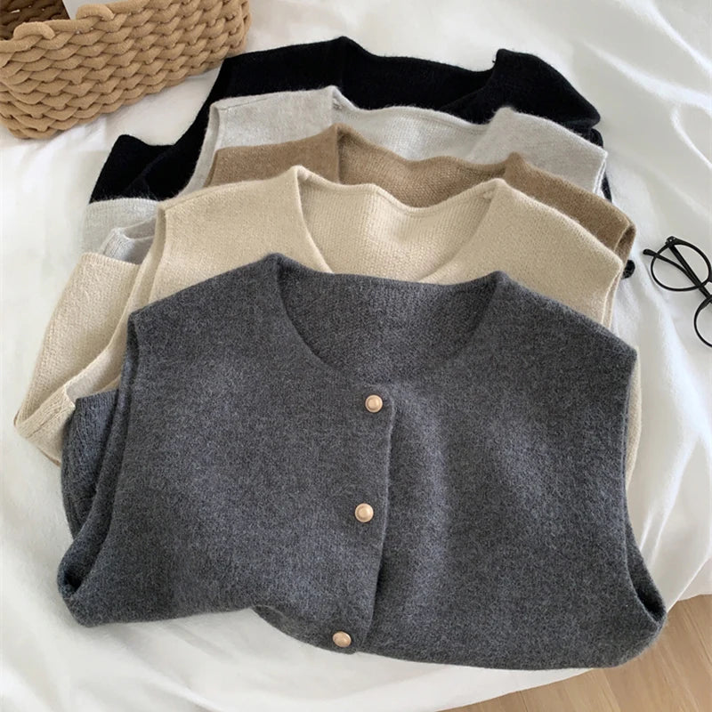 Women's Korean Knitted Sleeveless Sweater