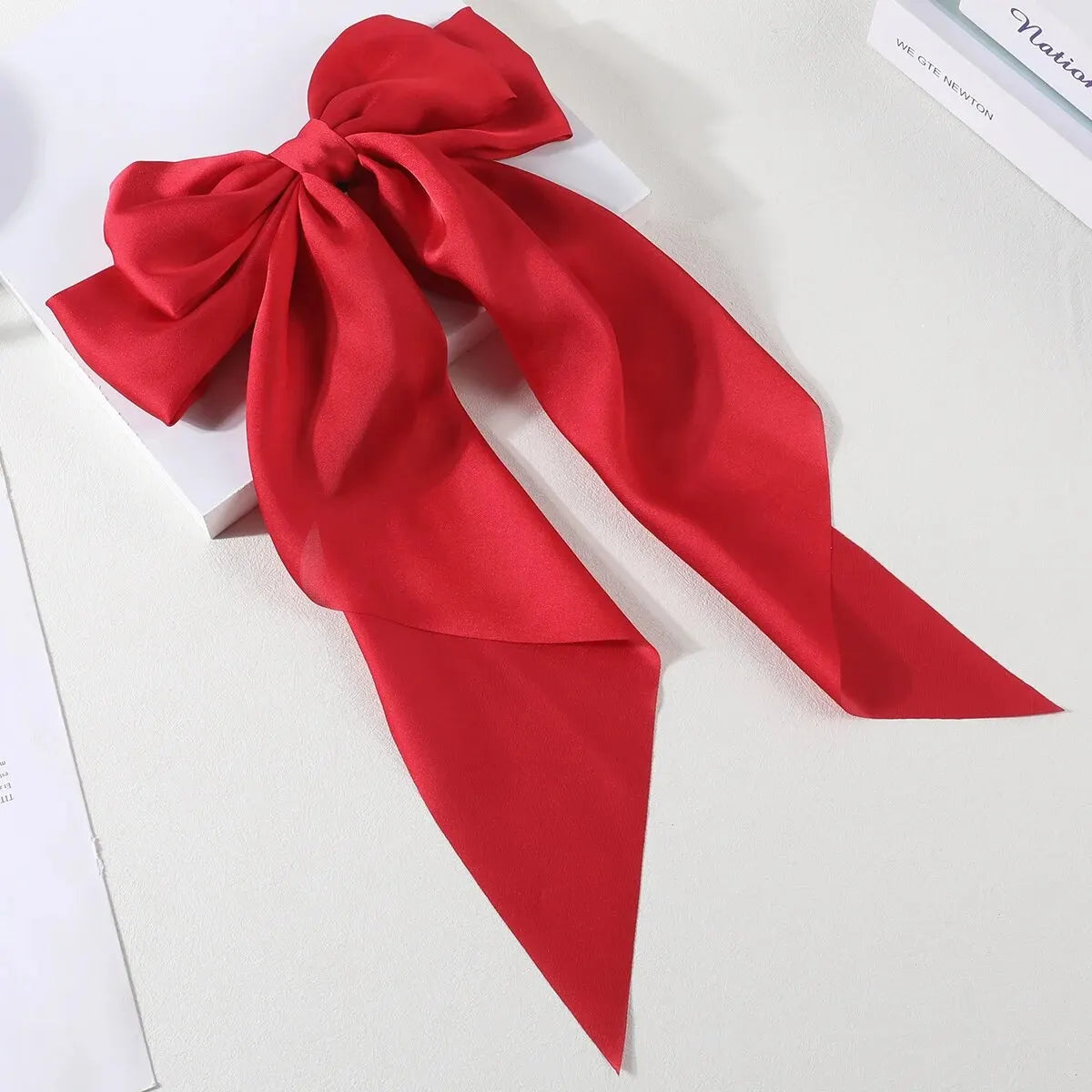 Large Bowknot Satin Hairpin