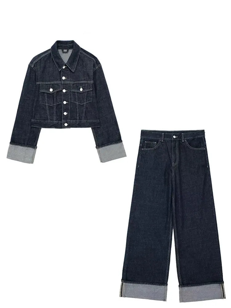 Women's Denim Pant Set