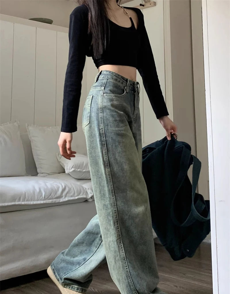 Retro Washed Vintage Jeans
