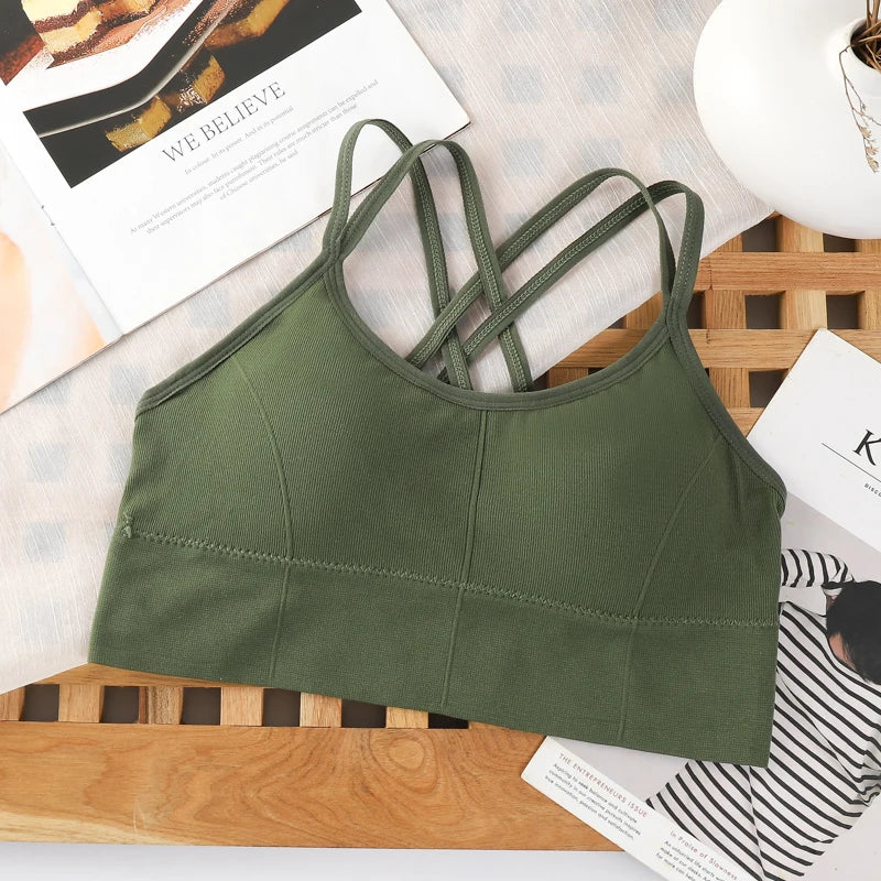 Women's Cross Strap Running Sports Bra