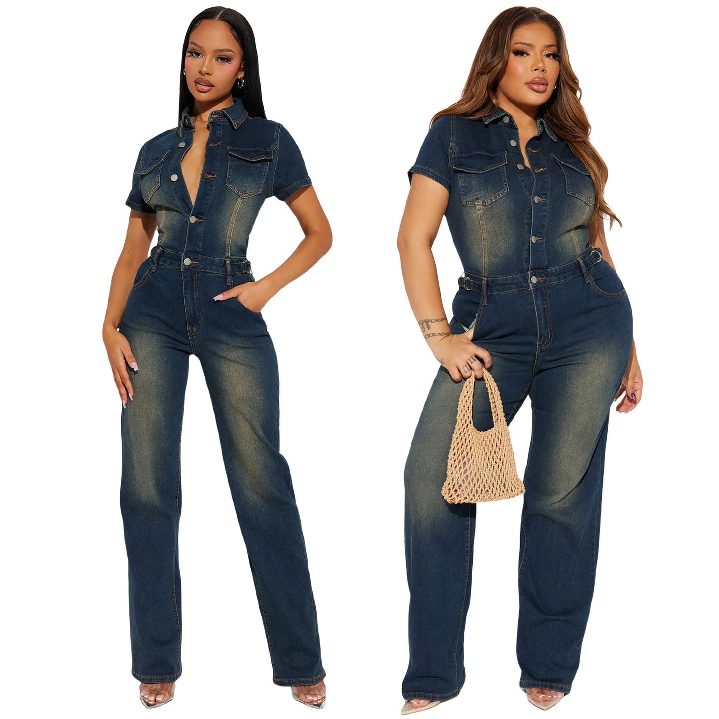 Women's Denim Jumpsuit