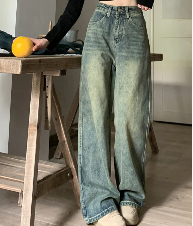 Retro Washed Vintage Jeans