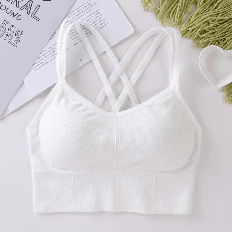 Women's Cross Strap Running Sports Bra