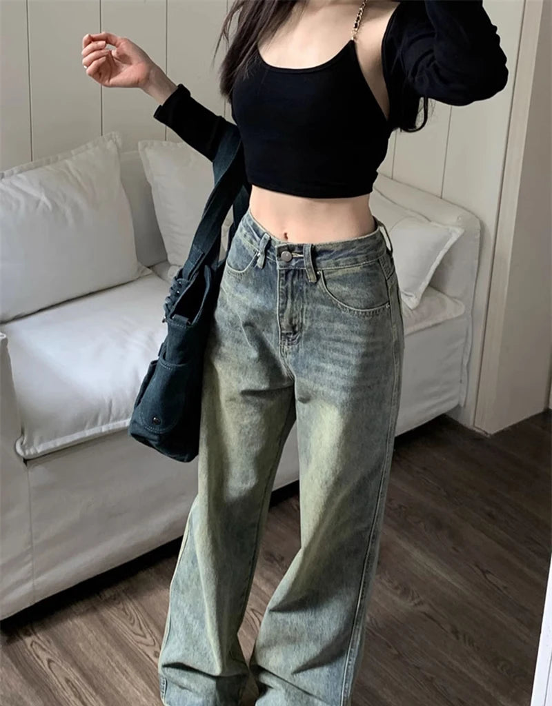 Retro Washed Vintage Jeans