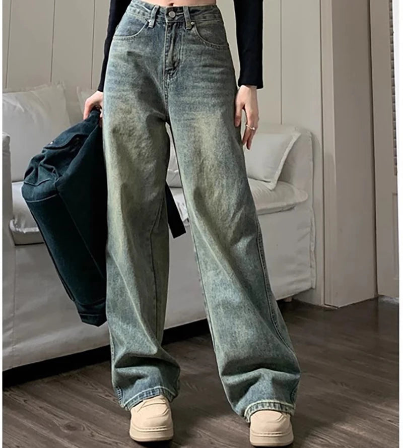 Retro Washed Vintage Jeans