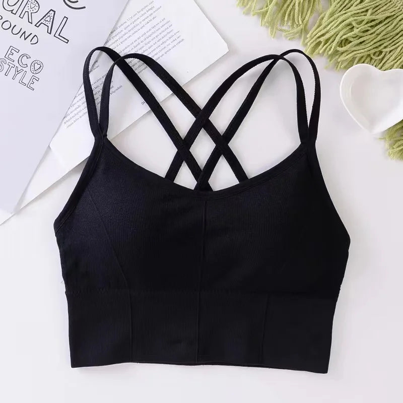 Women's Cross Strap Running Sports Bra